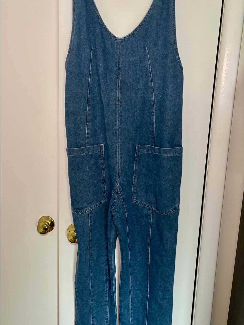 Classic Blue Denim Overalls - Women's Jeans